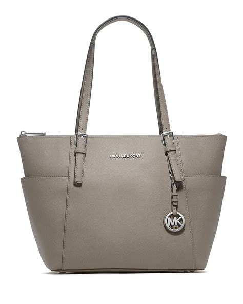 michael kors medium jet set tote grey|Michael Kors medium tote bag.